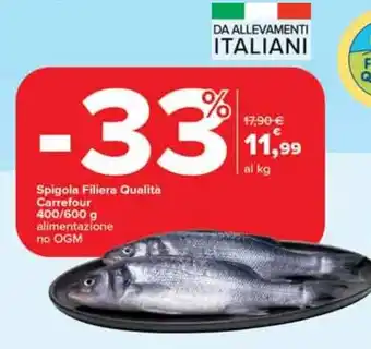 Carrefour Spigola Filiera Qualità Carrefour offerta