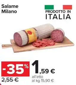 Carrefour Market Salame Milano offerta