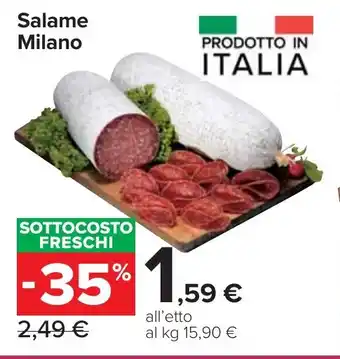 Carrefour Market Salame Milano offerta