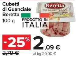 Carrefour Market Cubetti di Guanciale Beretta offerta