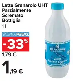 Carrefour Market Latte Granarolo UHT Parzialmente Scremato Bottiglia offerta