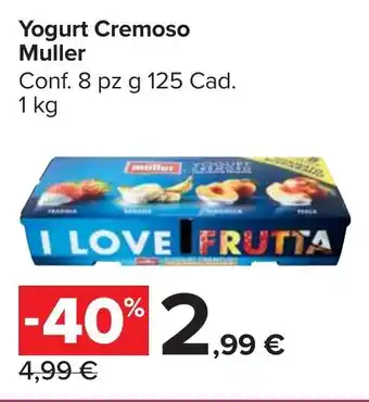 Carrefour Market Yogurt Cremoso Muller offerta