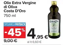 Carrefour Market Olio Extra Vergine di Oliva Costa D'Oro offerta