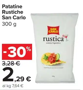 Carrefour Market Patatine Rustiche San Carlo offerta