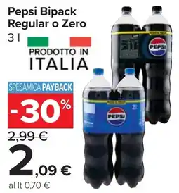 Carrefour Market Pepsi Bipack Regular o Zero offerta