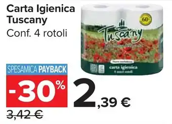 Carrefour Market Carta Igienica Tuscany offerta