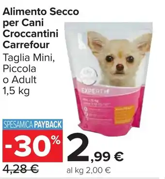 Carrefour Market Alimento Secco per Cani Croccantini Carrefour offerta