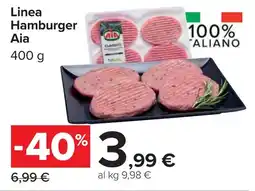 Carrefour Linea Hamburger Aia offerta