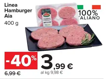 Carrefour Linea Hamburger Aia offerta