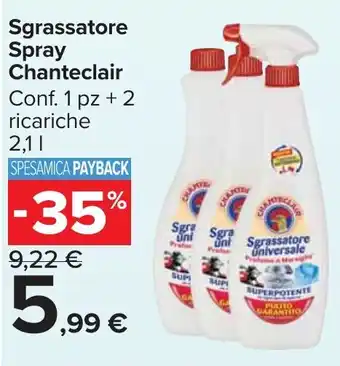 Carrefour Market Sgrassatore Spray Chanteclair offerta