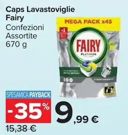 Carrefour Market Caps Lavastoviglie Fairy offerta