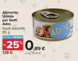 Carrefour Market Alimento Umido per Gatti Adoc offerta