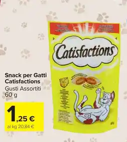 Carrefour Market Snack per Gatti Catisfactions offerta