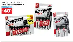 Carrefour Market Su tutta la linea PILE ENERGIZER MAX offerta