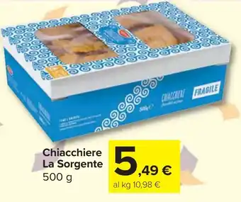 Carrefour Market Chiacchiere La Sorgente offerta