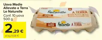 Carrefour Market Uova Medie Allevate a Terra Le Naturelle offerta