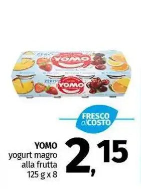 Pam YOMO yogurt magro alla frutta offerta