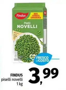 Pam FINDUS piselli novelli offerta