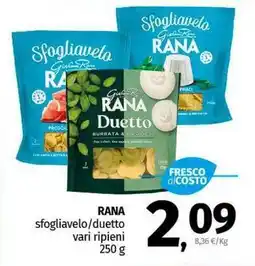 Pam RANA sfogliavelo/duetto vari ripieni offerta