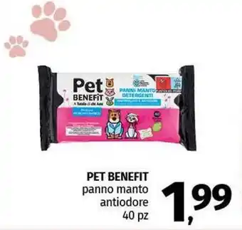 Pam PET BENEFIT panno manto antiodore offerta