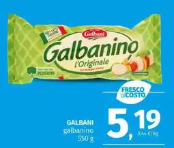 Pam GALBANI galbanino offerta