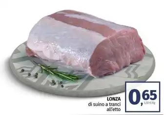 Pam LONZA di suino a tranci offerta