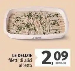 Pam LE DELIZIE filetti di alici offerta