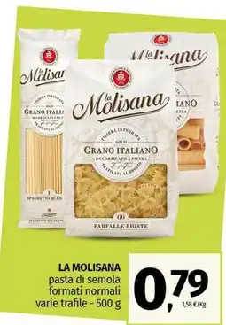 Pam LA MOLISANA pasta di semola formati normali varie trafile - offerta