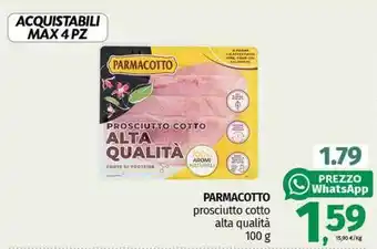 Pam PARMACOTTO prosciutto cotto alta qualità offerta