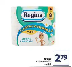 Pam REGINA cartacamomilla 4 rotoli offerta