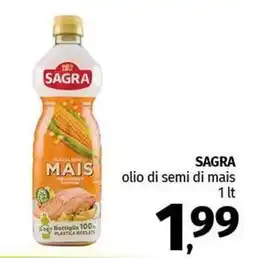 Pam SAGRA olio di semi di mais offerta