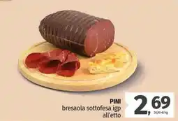 Pam PINI bresaola sottofesa igp offerta