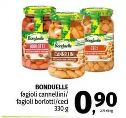 Pam BONDUELLE fagioli cannellini/ fagioli borlotti/ceci offerta