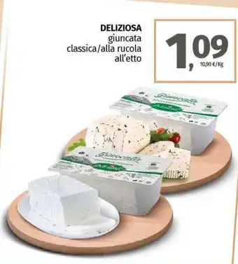 Pam DELIZIOSA giuncata classica/alla rucola offerta