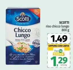 Pam SCOTTI riso chicco lungo offerta