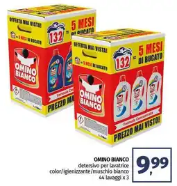 Pam OMINO BIANCO detersivo per lavatrice color/igienizzante/muschio bianco offerta