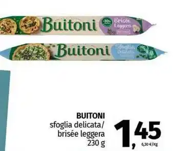 Pam BUITONI sfoglia delicata/ brisée leggera offerta