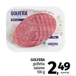 Pam GOLFERA golfetta salame offerta