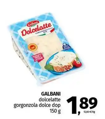 Pam GALBANI dolcelatte gorgonzola dolce dop offerta