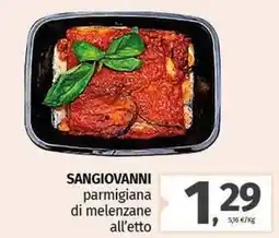 Pam SANGIOVANNI parmigiana di melenzane offerta