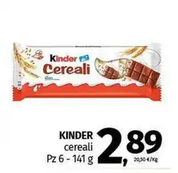 Pam KINDER cereali offerta