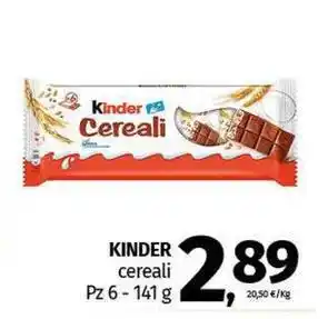 Pam KINDER cereali offerta