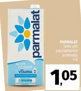 Pam PARMALAT latte uht parzialmente scremato offerta