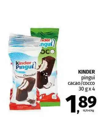 Pam KINDER pingui cacao/cocco offerta