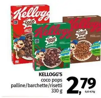 Pam KELLOGG'S coco pops palline/barchette/risetti offerta