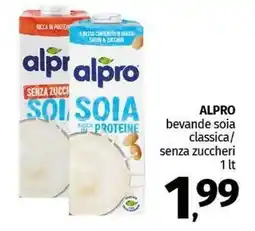 Pam ALPRO bevande soia classica/ senza zuccheri offerta