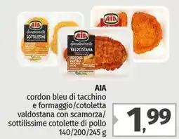 Pam AIA cordon bleu di tacchino e formaggio offerta