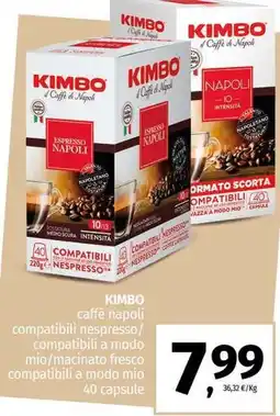 Pam KIMBO caffè napoli compatibili nespresso offerta