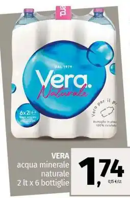 Pam VERA acqua minerale naturale offerta