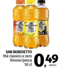 Pam SAN BENEDETTO thè classico e zero limone/pesca offerta